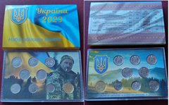 Украина - набор 9 монет 50 Kopiyok 1 2 5 Hryven + 10 Hryven x 5 шт 2023 - не НБУ - UNC