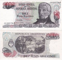 Аргентина - 10 Pesos 1983 - 1984 - P. 313a(2) - UNC