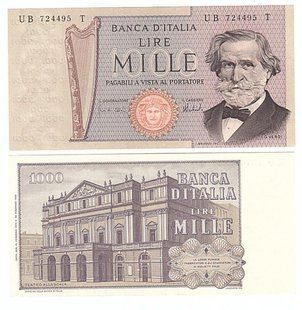Італія - 1000 Lire 1973 - P. 101c - signatures: Carli & Barbarito - UNC