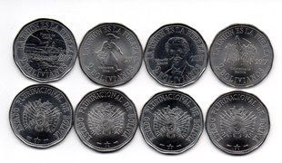 Боливия - набор 4 монеты 2 Bolivanos 2017 - comm. - UNC