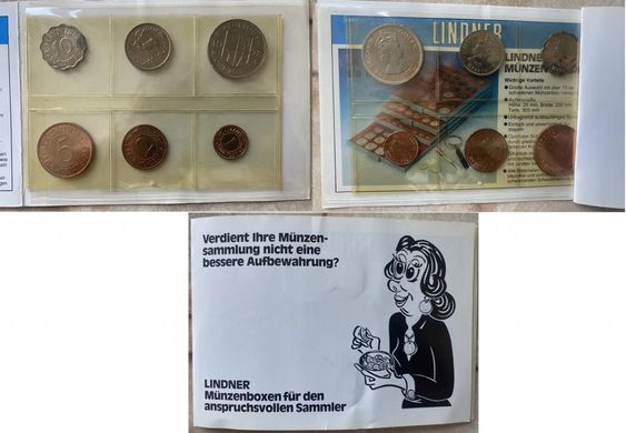 Маврикий - набор 6 монет 1 2 5 10 Cents Half Rupee 1 Rupee 1971 - 1978 - aUNC / XF+