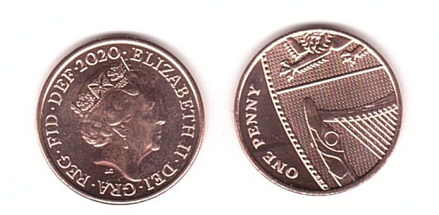 Великобритания / Англия - 1 Penny 2020 - UNC