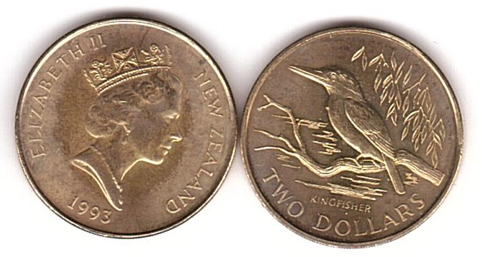 Нова Зеландія - 2 Dollars 1993 - UNC