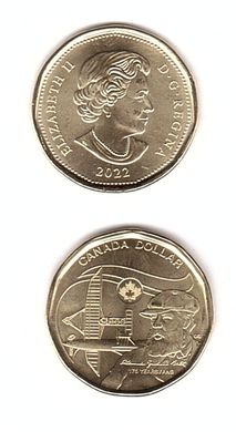 Канада - 5 шт. X 1 Dollar 2022 - не кольорова - 175 років з дня народження Олександра Грема Белла - UNC