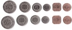 Суринам - набор 6 монет 1 5 10 25 100 250 Cent 1988 - 2015 - UNC / aUNC