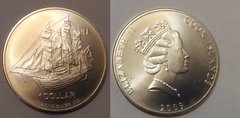 Острова Кука - 1 Dollar 2009 - Bounty - серебро - UNC