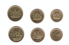 Лесото - набор 3 монеты 10 20 50 Lisente 2018 - UNC