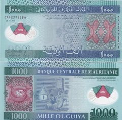 Мавритания - 1000 Ouguiya 2014 - polymer - UNC