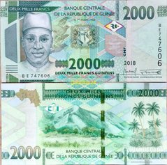 Guinea - 2000 Francs 2018 - UNC