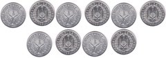 Джибути - 5 шт х 5 Francs 1991 - UNC