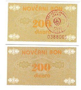 Bosna - 200 Dinara 1992 - Pick 48c - Stamp &ldquo;Vitez" - UNC
