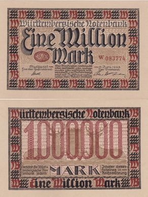 Німеччина - 1000000 Mark 1923 - aUNC