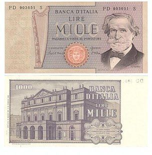 Італія - 1000 Lire 1981 - P. 101h - signatures: Ciampi & Stevani - UNC