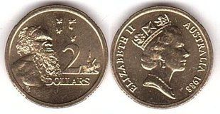 Австралия - 2 Dollars 1988 - UNC