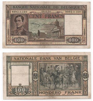 Belgium - 100 Francs 1950 - P. 126 - VF