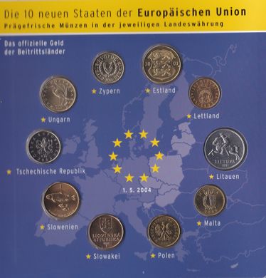 Europa - set 10 coins 1991 - 2004 - in the booklet - UNC