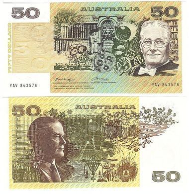 Австралия - 50 Dollars 1973 - 1994 - Pick 47b - UNC