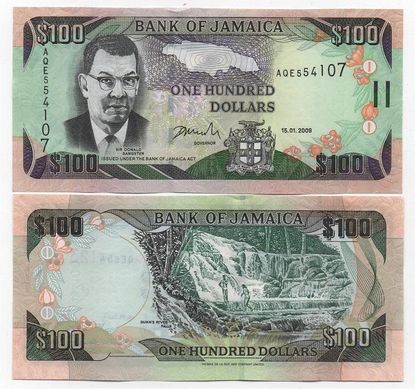 Jamaica - 5 pcs х 100 Dollars 2009 - P. 84d - UNC