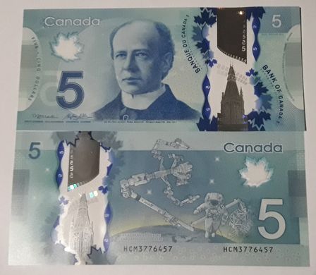 Канада - 5 Dollars 2013 ( 2016 ) - P. 106b - sign. Macklem and Poloz - UNC