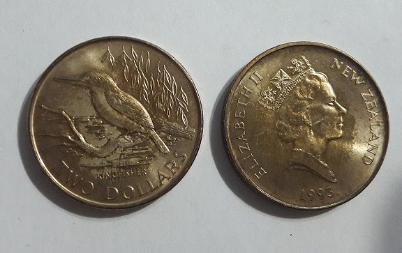 Новая Зеландия - 2 Dollars 1993 comm. - aUNC / XF