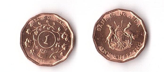 Уганда - 1 Shilling 1987 - aUNC/UNC