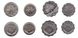 Iraq - 5 pcs x set 4 coins 5 10 25 50 Fils 1969 - 1990 - UNC