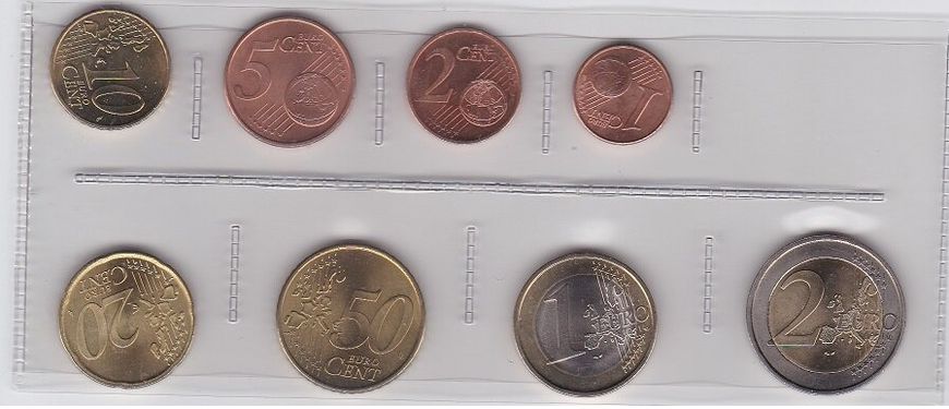 Portugal - set 8 coins 1 2 5 10 20 50 Cent 1 2 Euro 2002 - 2003 - aUNC