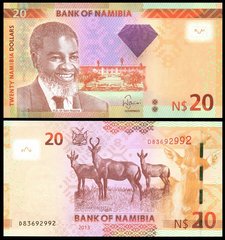 Намібія - 20 Dollars 2013 - UNC
