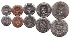 Бруней - набор 5 монет 1 5 10 20 50 Sen 2005 - 2008 - UNC / aUNC