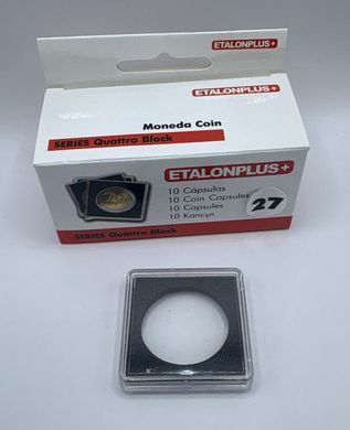 5034 - Капсула Etalonplus+, 27 мм - Упаковка 10 штук Quattro Black розмір 38&times;38 small