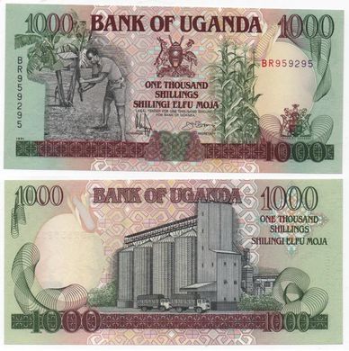 Uganda - 1000 Shillings 1991 - Pick 34b - UNC