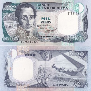 Колумбія - 1000 Pesos 2.08. 1995 С. 438 - UNC