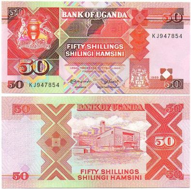 Uganda - 50 Shillings 1989 - Pick 30b - UNC