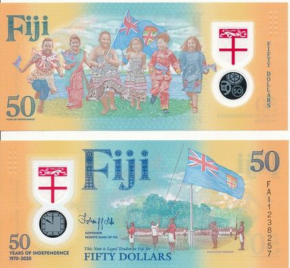 Fiji - 50 Dollars 2020 - Polymer - UNC