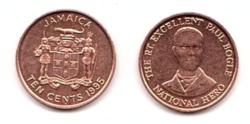 Ямайка - 10 Cents 1995 - aUNC / UNC