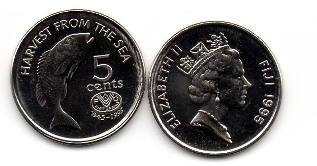 Fiji - 5 Cents 1995 - UNC