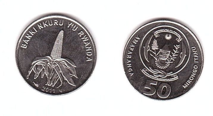 Руанда - 50 Francs 2011 - UNC
