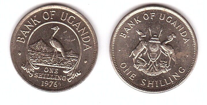Уганда - 1 Shilling 1976 - XF-/VF