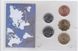 Танзанія - набір 5 монет 5 10 20 50 Senti 1 Shiling 1979 - 1992 - у блістері - UNC