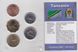 Танзания - набор 5 монет 5 10 20 50 Senti 1 Shiling 1979 - 1992 - в блистере - UNC