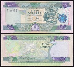 Соломоновы Острова / Соломоны - 50 Dollars 2004 P. 29 A/1 sign 8 - UNC