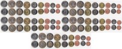 Малави - #3 - 5 шт х набор 9 монет 1 2 5 10 20 50 Tambala 1 5 10 Kwacha 1996 - 2006 - UNC