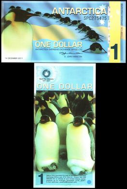 Антарктика - 1 Dollar 2011 - UNC