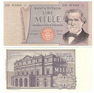 Італія - ​​1000 Lire 1979 - P. 101f - signatures: Baffi & Stevani - UNC