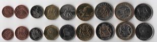 Малави - набор 9 монет 1 2 5 10 20 50 Tambala 1 5 10 Kwacha 1996 - 2006 - aUNC / UNC