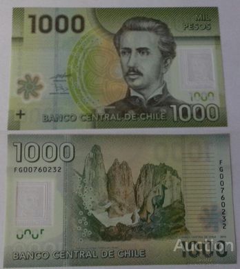 Чилі - 1000 Pesos 2010 - P. 161a - UNC