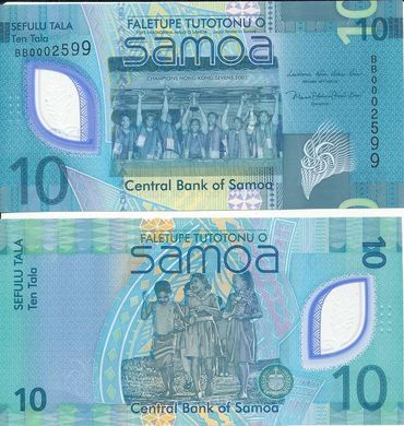 Samoa - 5 pcs х 10 Tala 2023 ( 2024 ) - Polymer - UNC