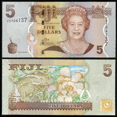 Фіджі - 5 Dollars 2011 - Pick 110b - Queen Elizabeth ll - UNC