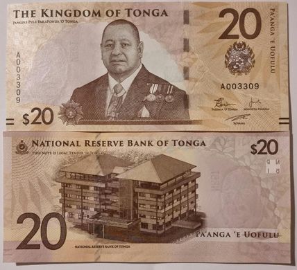 Тонга - 20 Pa'anga 2024 - s. A - UNC