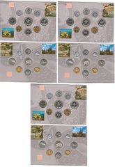 Хорватія - 3 шт х набір 9 монет - 1 2 5 10 20 50 Lipa 1 2 5 Kuna 1993 - in folder - UNC